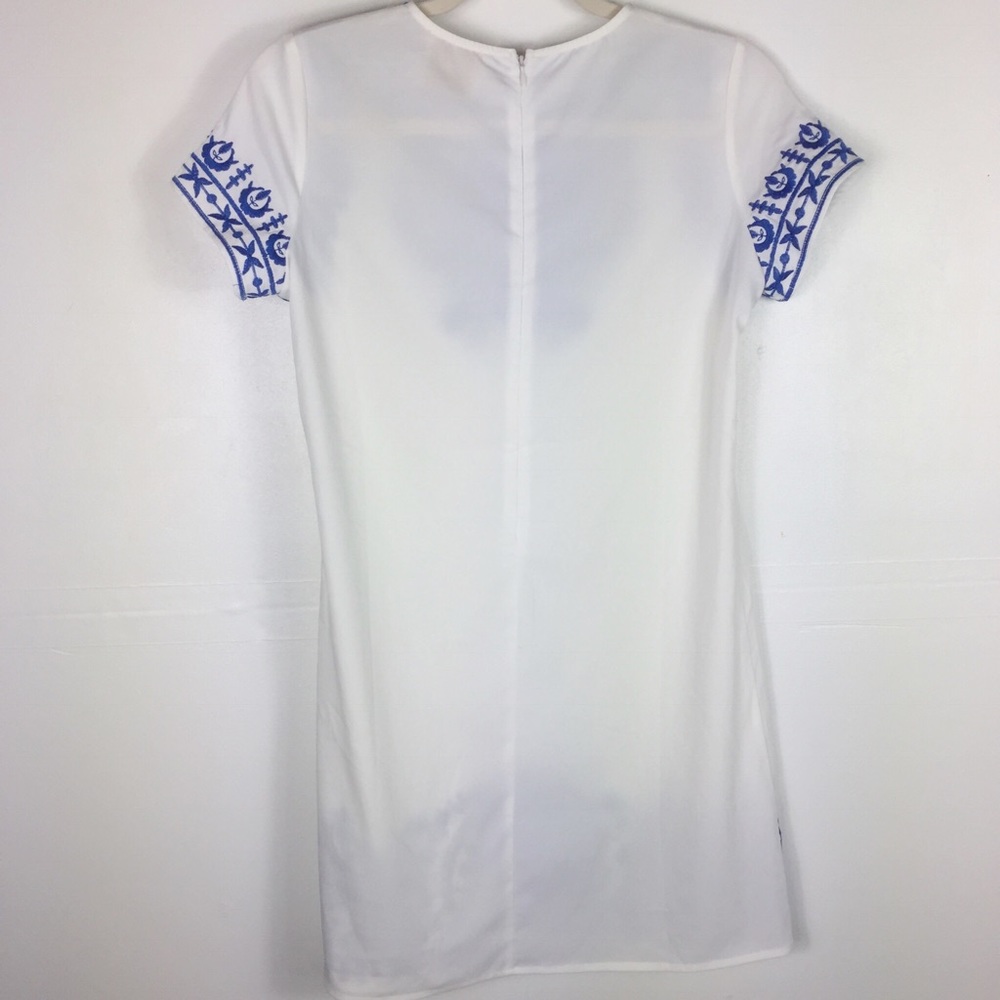 Alythea White Embroidery Sheath Mini Dress B6 - Picture 2 of 8